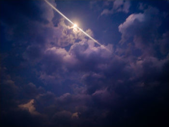 Low angle view of clouds in sky