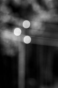 Defocused image of blurred lights