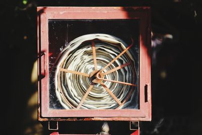 Close-up of camera