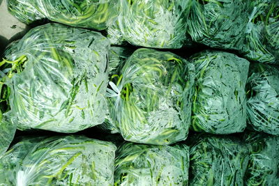 Full frame shot of vegetables at market stall