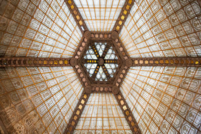 View of ceiling of historical building