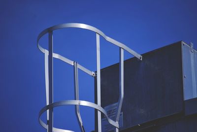 Low angle view of built structure against blue sky