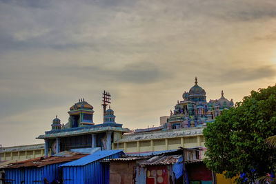 Low angle view of building against sky