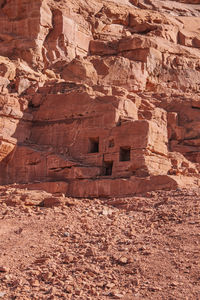 View of rock formations