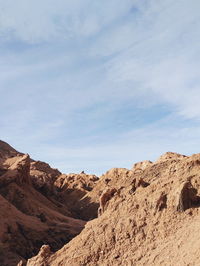 Rock formations against sky