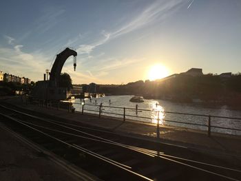 River at sunset