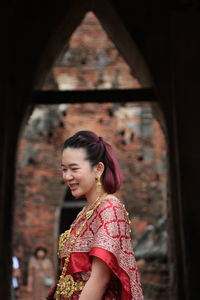 Portrait of a smiling young woman