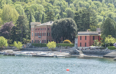 The lakeside of lenno with beautiful historical building