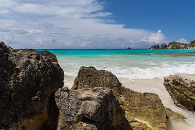 Scenic view of sea against sky