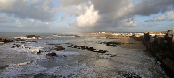 Panoramic view of sea against sky