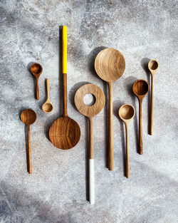 Handmade wooden serving utensils