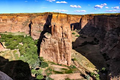 View of rock formations