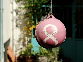 Close-up of christmas decoration