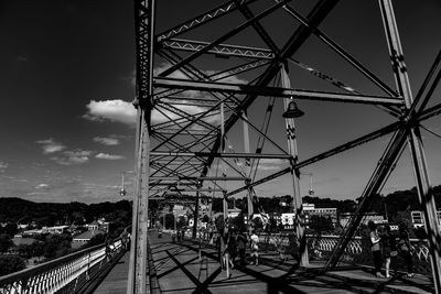 Railroad tracks against sky