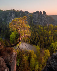 Sunset, Bastei,