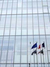 Low angle view of modern building against sky