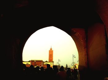 Low angle view of historical building