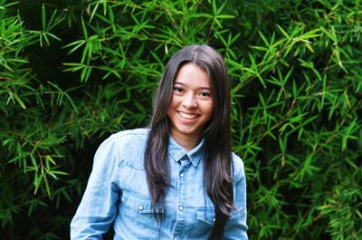 Portrait of a smiling young woman