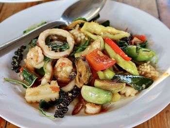 Close-up of food in plate