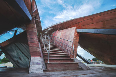 Low angle view of bridge against sky