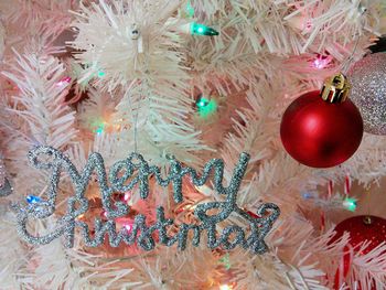 Close-up of christmas decoration