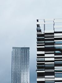 Low angle view of modern building against sky