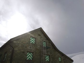 Low angle view of building against sky