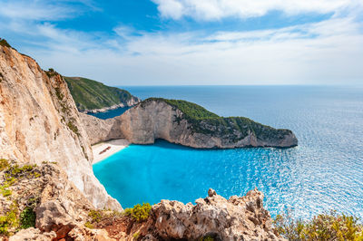 Panoramic view of sea against sky