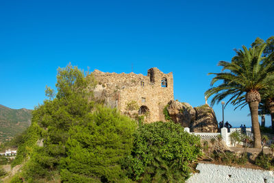 A chapel in mijas, costa del sol, spain. sanctuary of the virgin of the rock.