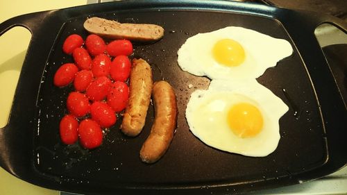 Close-up of served food