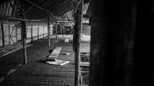 Interior of abandoned building