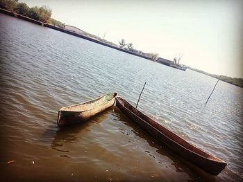 Boats in sea