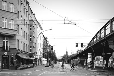 View of city street