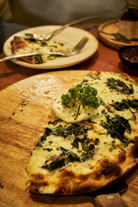Close-up of food on table