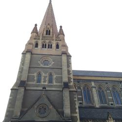 Low angle view of building against clear sky