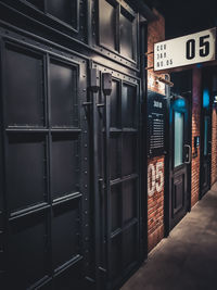 Entrance of building