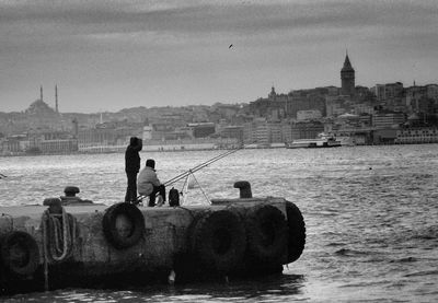 River with city in background