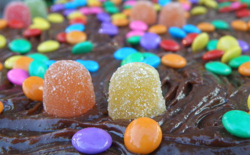 Close-up of multi colored candies