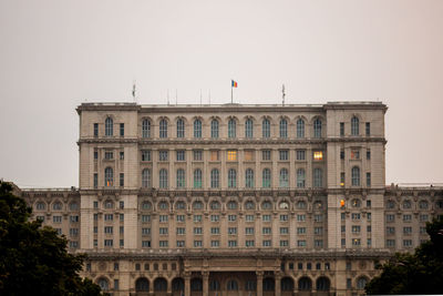 Low angle view of historical building