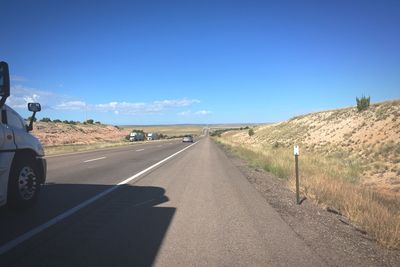 Country road along landscape