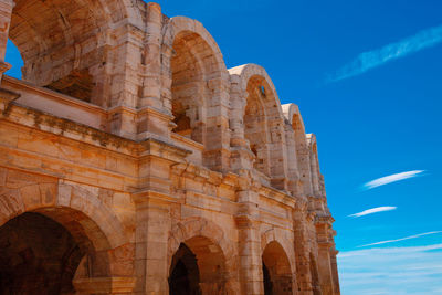 The beautiful old amphitheatre in arles, france