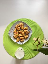 Close-up of food in bowl on table