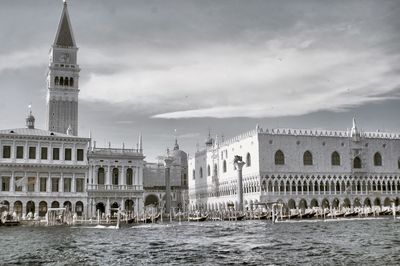 Grand canal against doges palace and san marco campanile