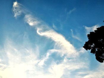 Low angle view of cloudy sky