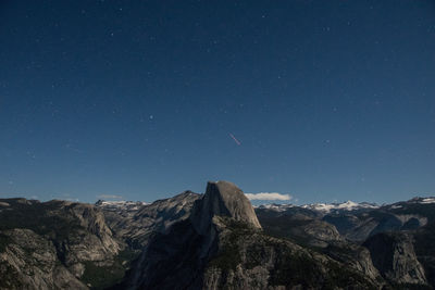 Scenic view of mountains against clear sky
