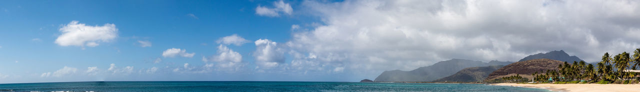 Panoramic view of sea against sky