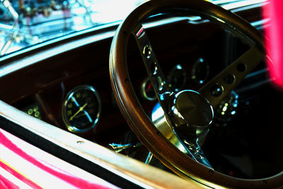 Close-up of vintage car