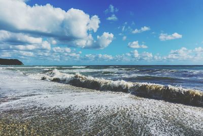 Scenic view of sea against sky