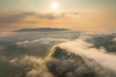 Scenic view of cloudscape during sunset