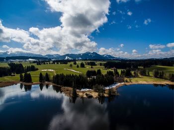 Scenic view of landscape against sky